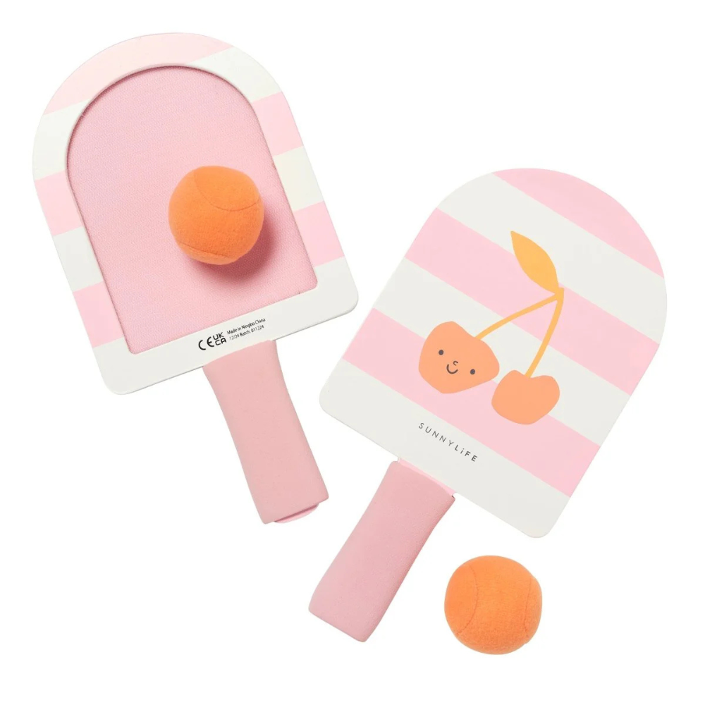 Sunnylife Kids Velcro Beach Bats Cotton Candy | Merchant Homewares