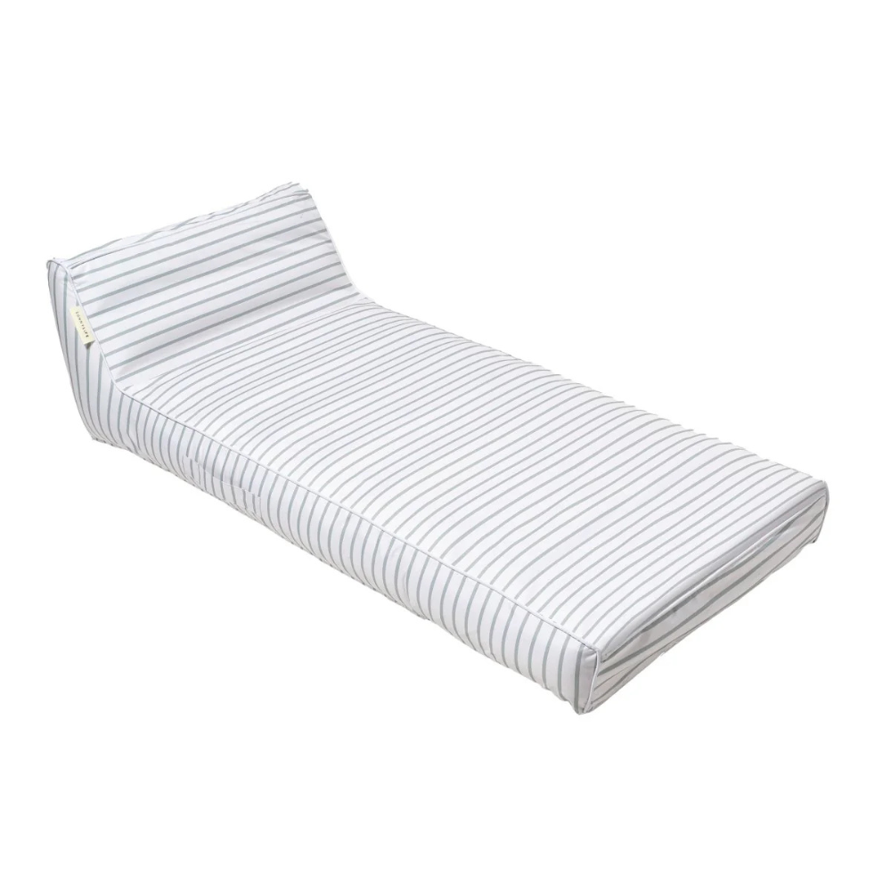 Sunnylife Luxe Lie-On Lounger La Palma Sage Stripe | Merchant Homewares