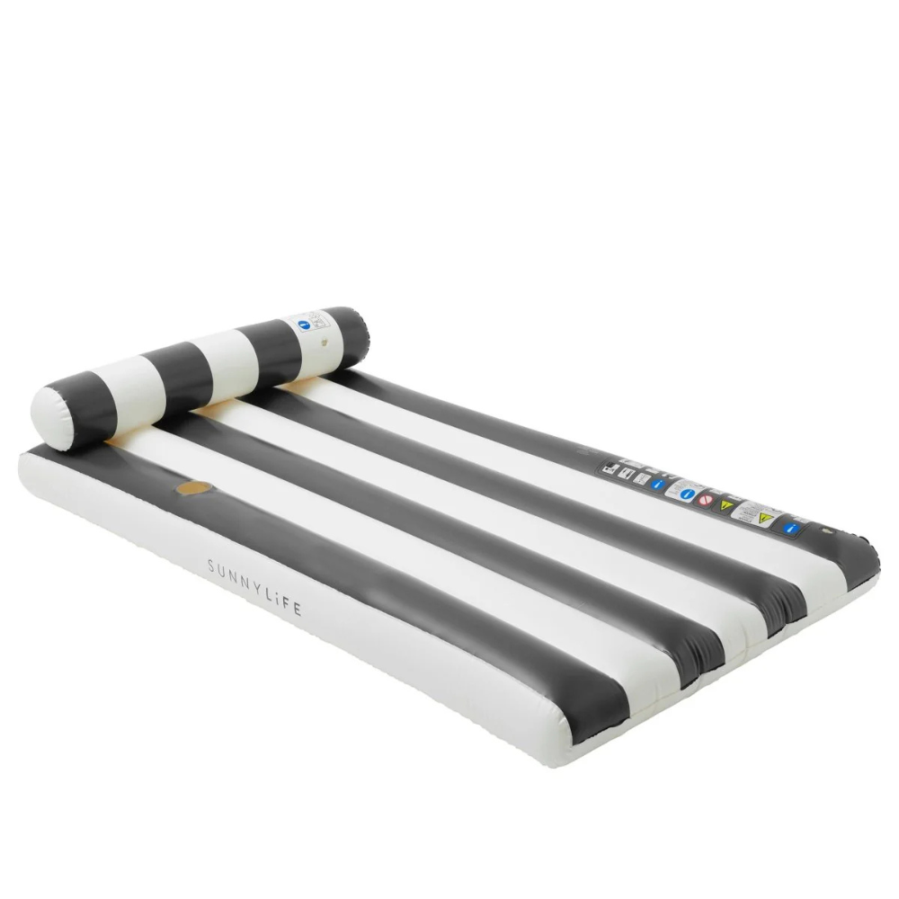 Sunnylife Luxe Lilo Black Stripe | Merchant Homewares