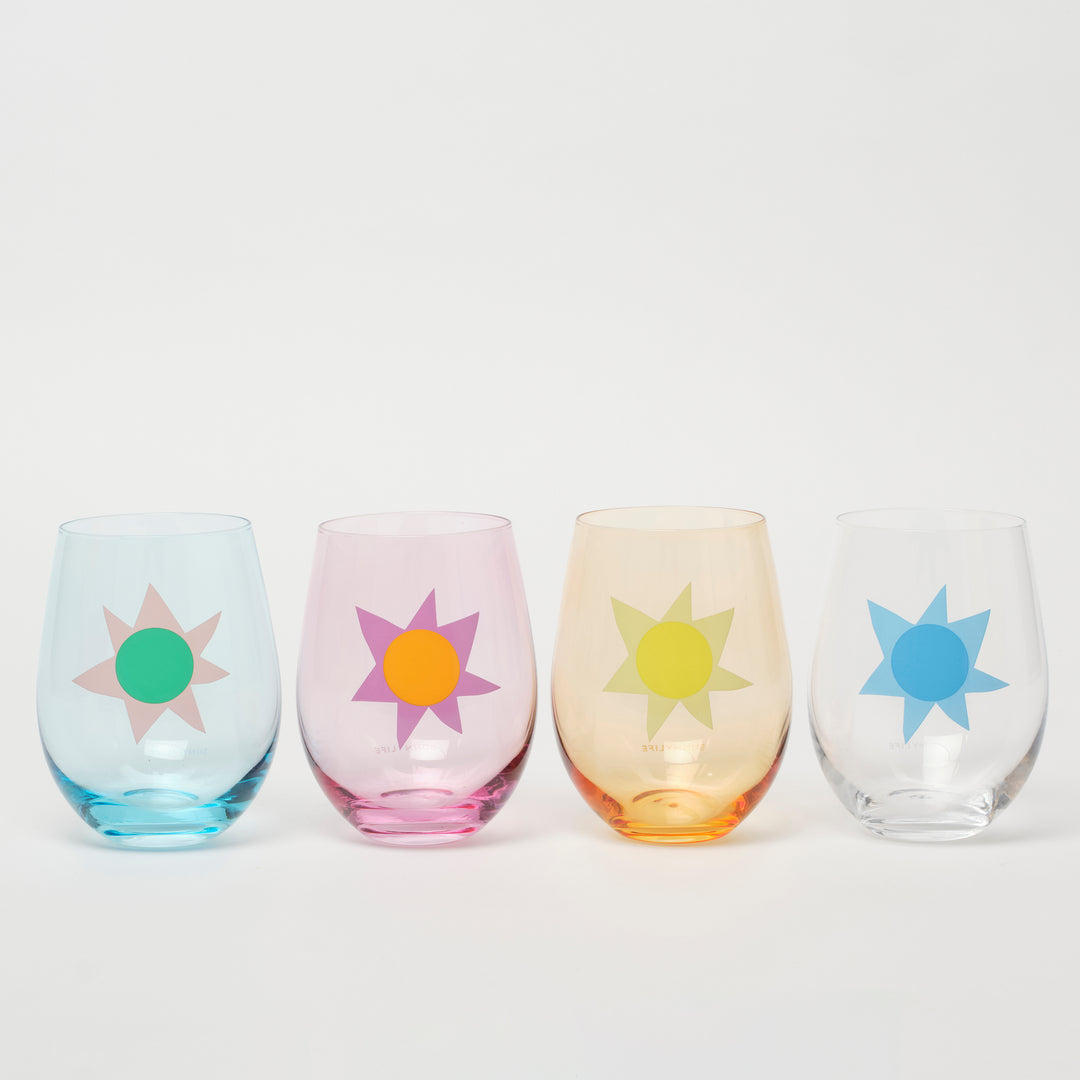 Sunnylife Stemless Glass Tumblers Utopia | Merchants Homewares