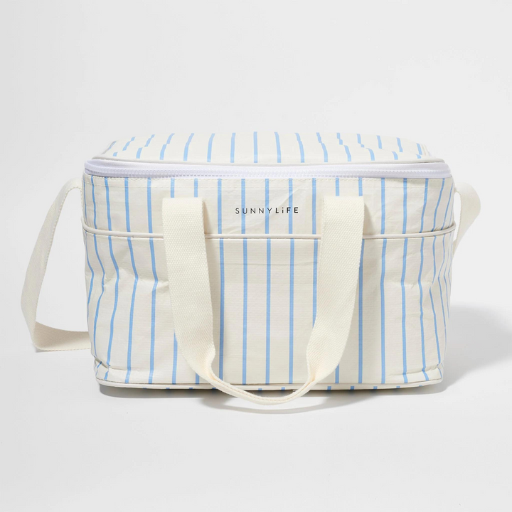 Sunnylife Cooler Bag Le Weekend Mid Blue-Cream | Merchants Homewares