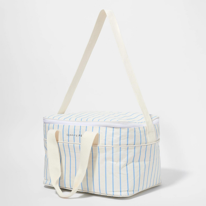 Sunnylife Cooler Bag Le Weekend Mid Blue-Cream | Merchants Homewares