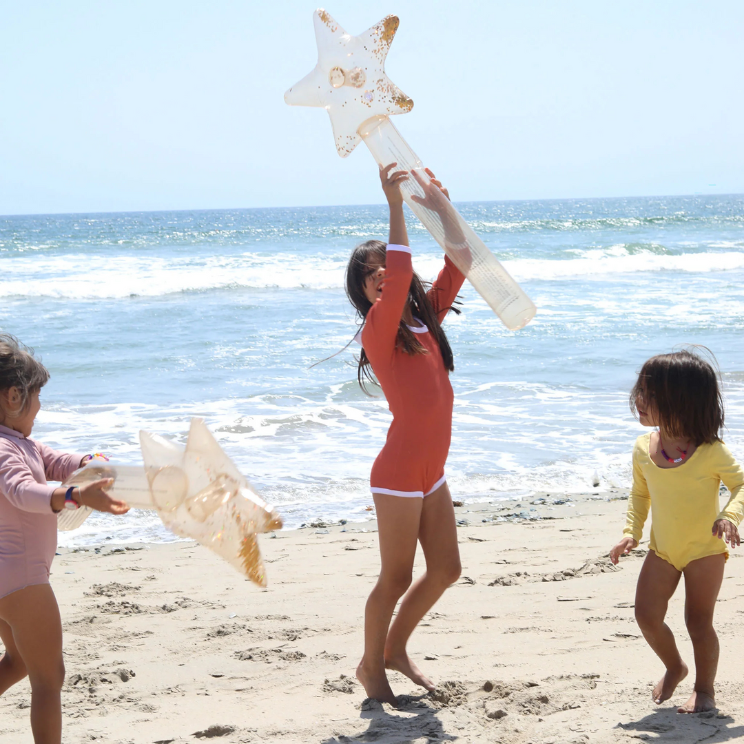 Sunnylife Kids Inflatable Star Wand Princess Swan Gold Lifestyle | Merchants Homewares