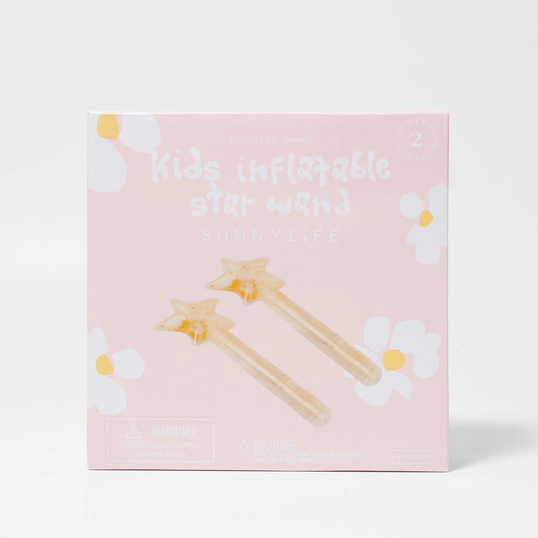 Sunnylife Kids Inflatable Star Wand Princess Swan Gold | Merchants Homewares