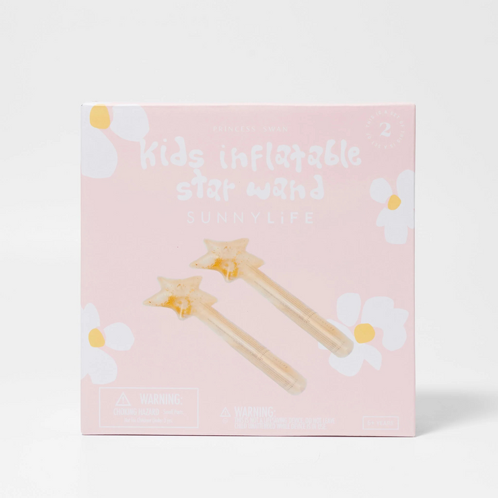 Sunnylife Kids Inflatable Star Wand Princess Swan Gold | Merchants Homewares