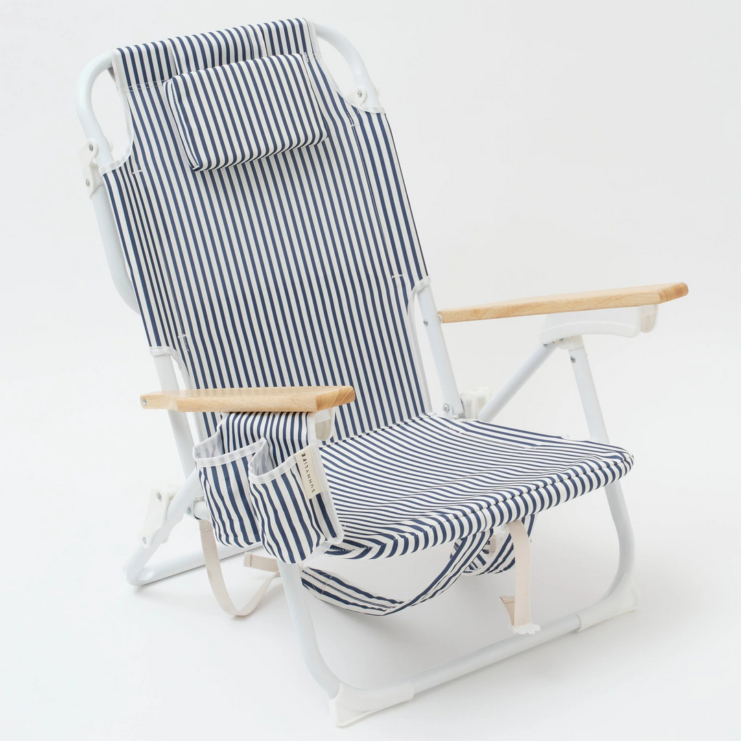 Sunnylife Luxe Beach Chair The Resort Coastal Blue | Merchants Homewares