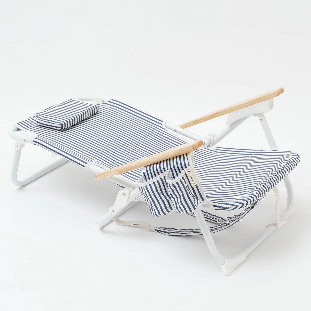 Sunnylife Luxe Beach Chair The Resort Coastal Blue | Merchants Homewares