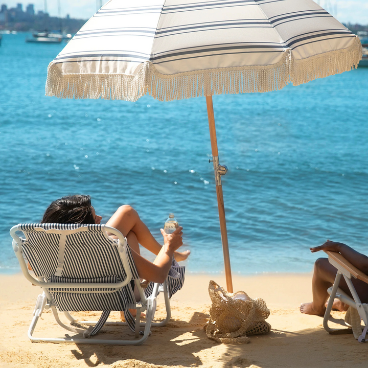 Sunnylife Luxe Beach Chair The Resort Coastal Blue Lifestyle | Merchants Homewares