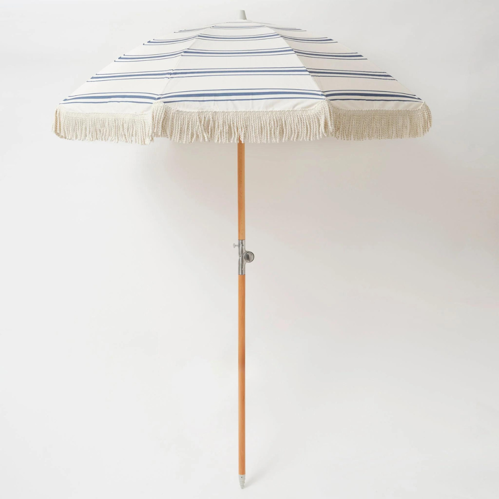 Sunnylife Luxe Beach Umbrella The Resort Coastal Blue | Merchants Homewares