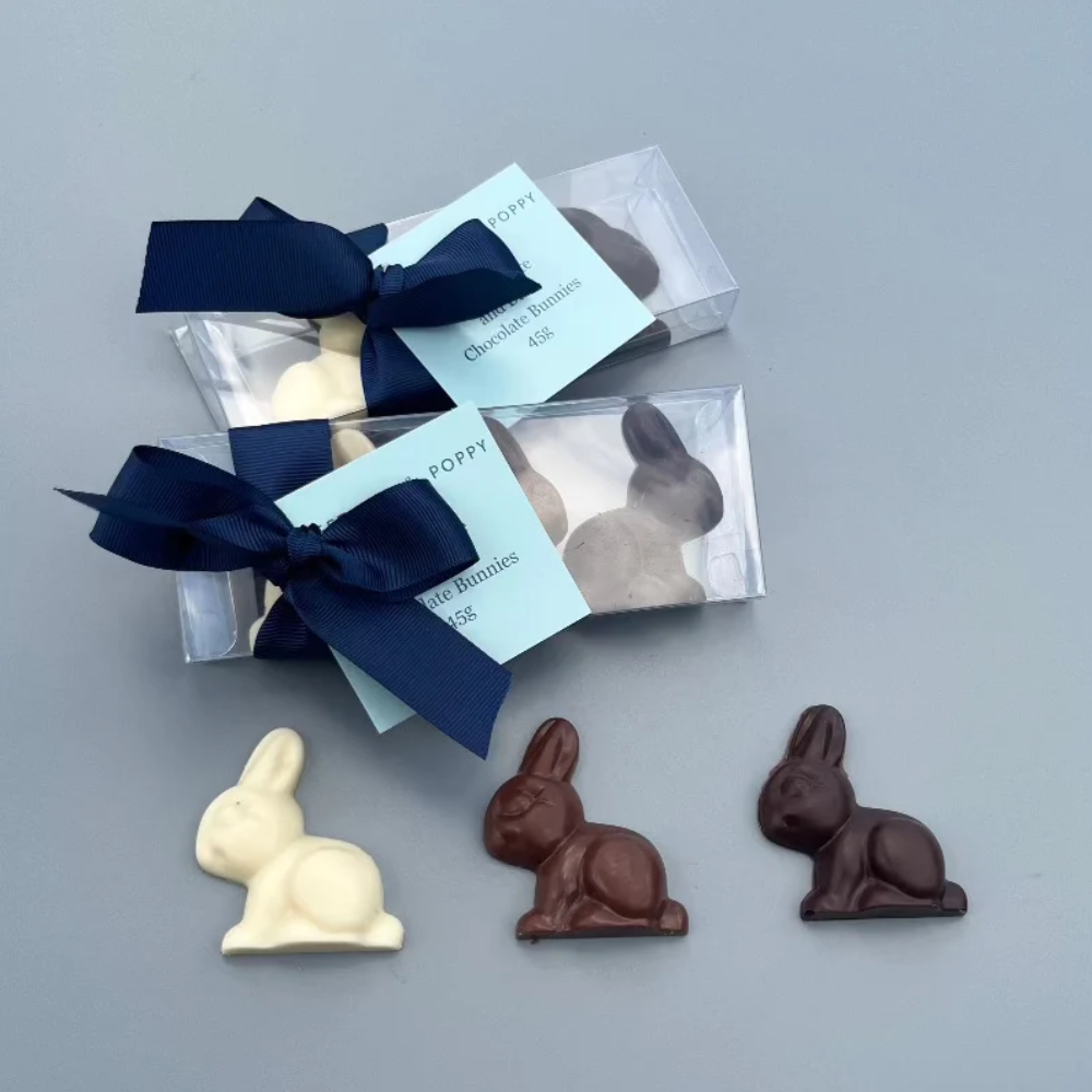 Sweet Pea & Poppy Bunny Trio Gift Milk, White and Dark Chocolate | Merchants Homewares