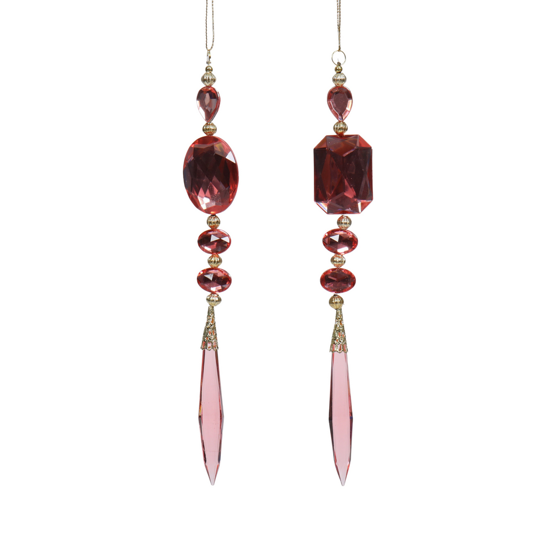 Swing Gifts Acrylic Single Jewel Decoration Pink Gold Assorted | Merchants Homewares