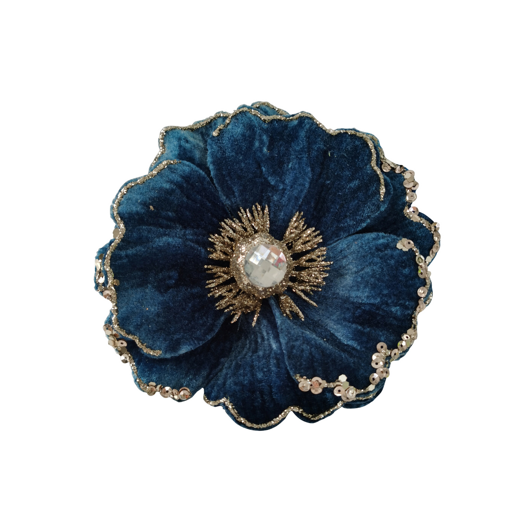 Swing Gifts Clip On Fabric Magnolia Royal Blue | Merchants Homewares