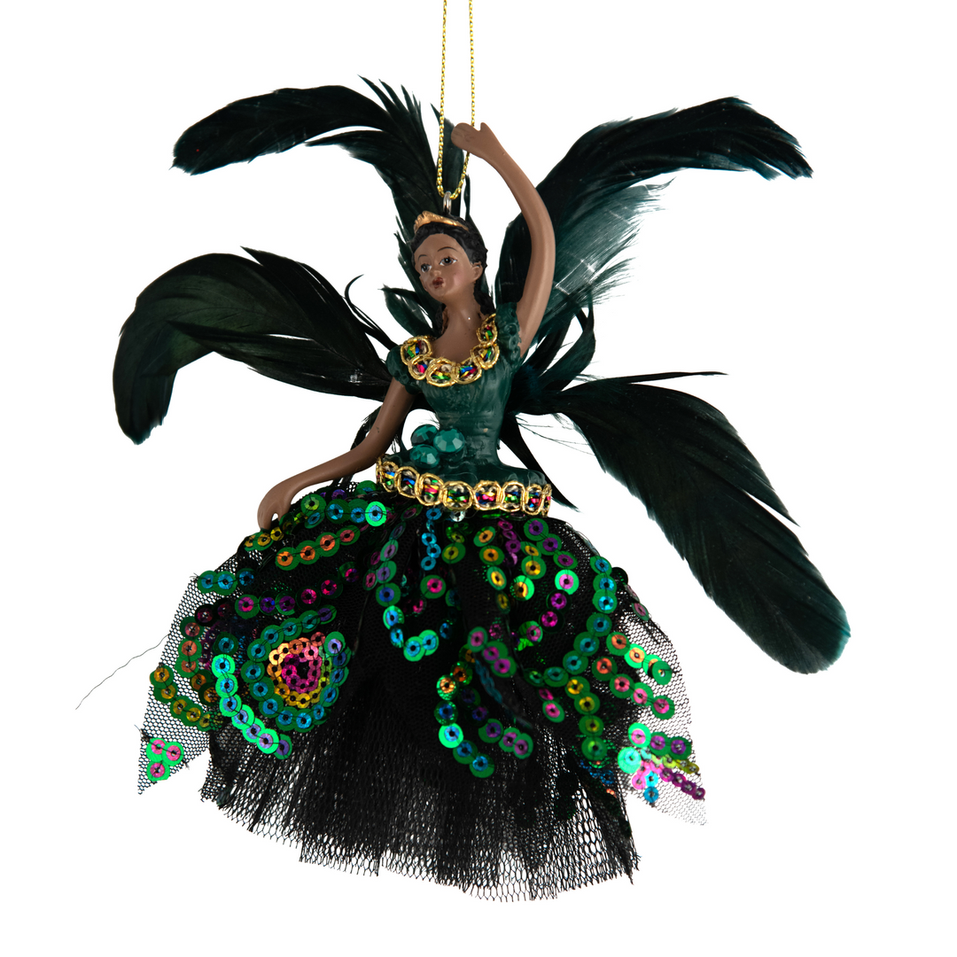 Swing Gifts Fabric Fairy Decoration Peacock Dress | Merchants Homewares