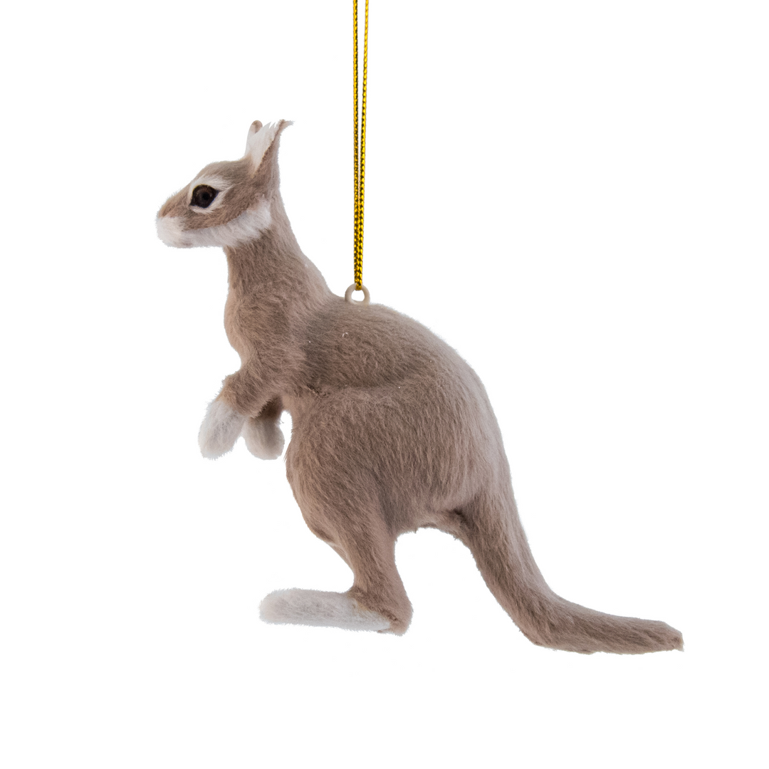 Swing Gifts Faux Fur Hanging Deco Grey Kangaroo | Merchants Homewares
