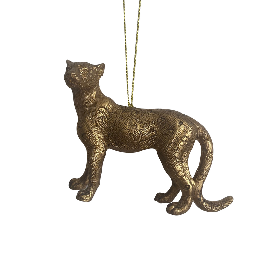 Swing Gifts Resin Hanging Leopard Gold | Merchants Homewares