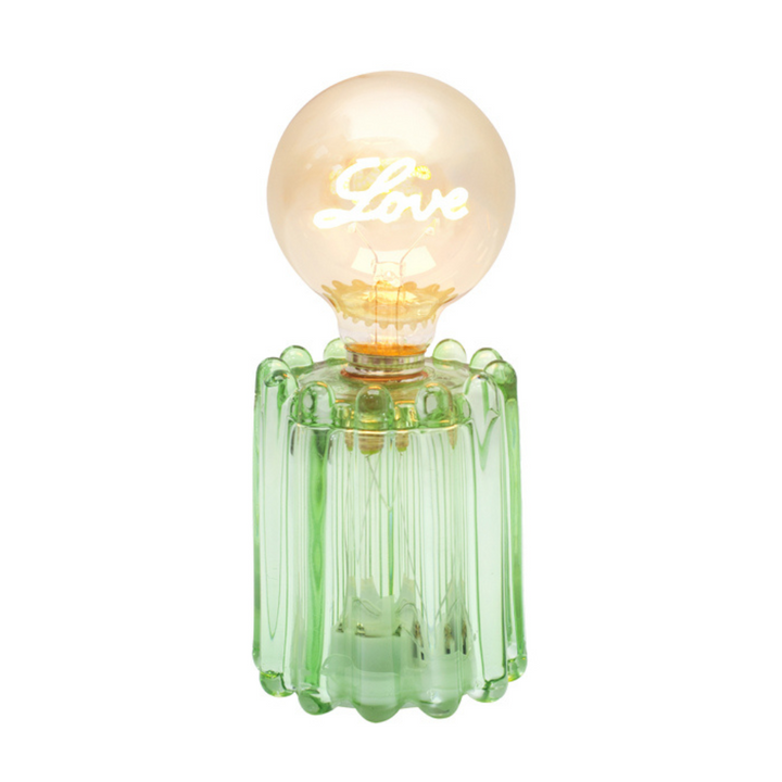 Swing Gifts Ultimo Glass LED Lamp Love Mint | Merchants Homewares