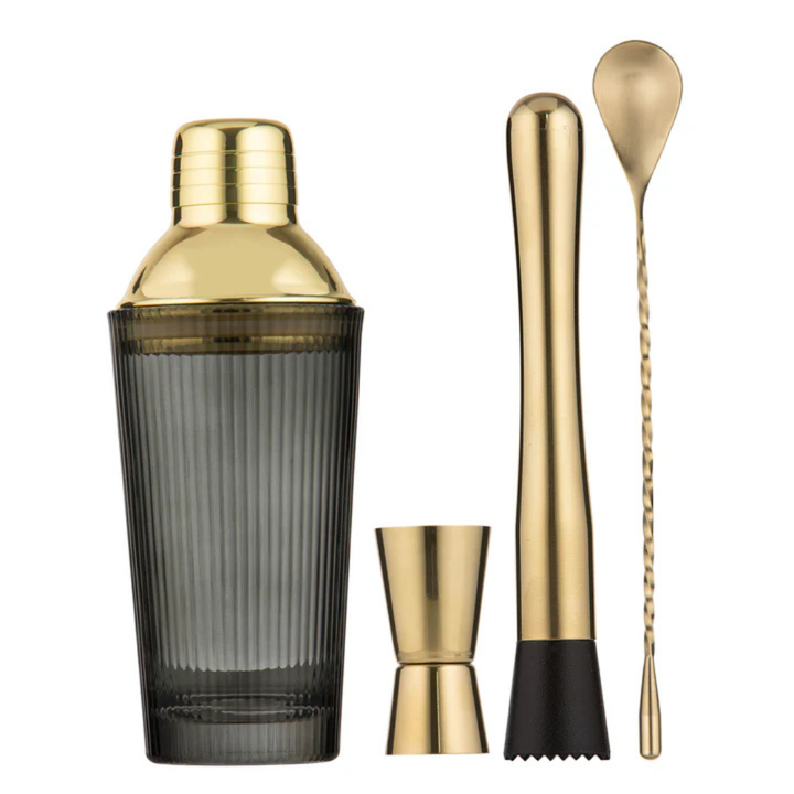 Tempa Cyrus Charcoal 4pc Cocktail Set | Merchants Homewares