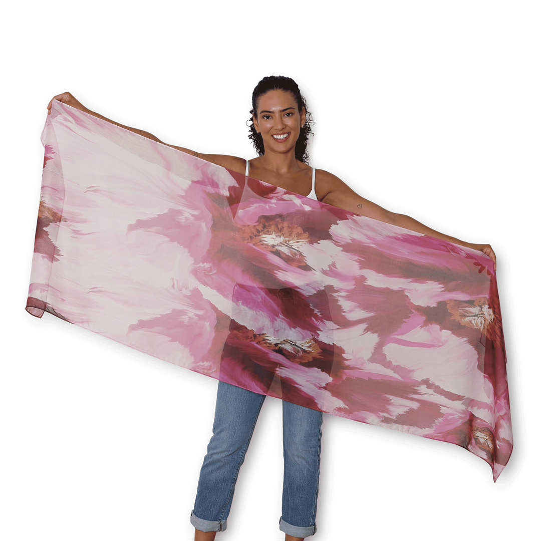 The Artists Label Big Bloom Theory Scarf | Merchants Homewares