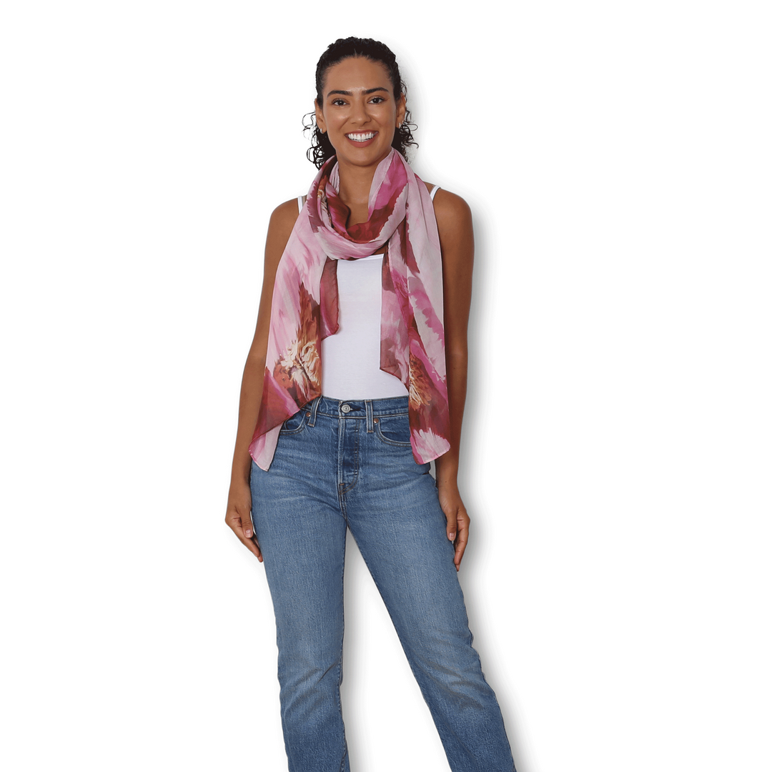 The Artists Label Big Bloom Theory Scarf | Merchants Homewares