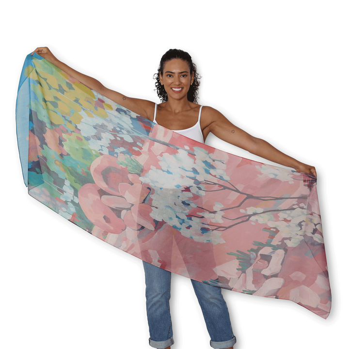 The Artists Label Pink Granite Scarf | Merchants Homewares