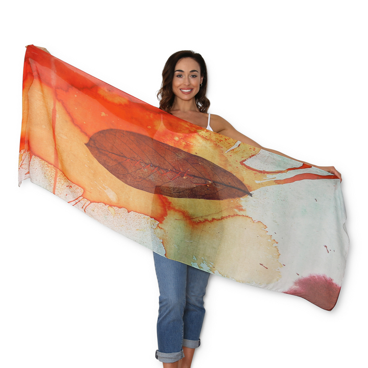 The Artists Label Scarf A Splash of Autumn | Merchants Homewares