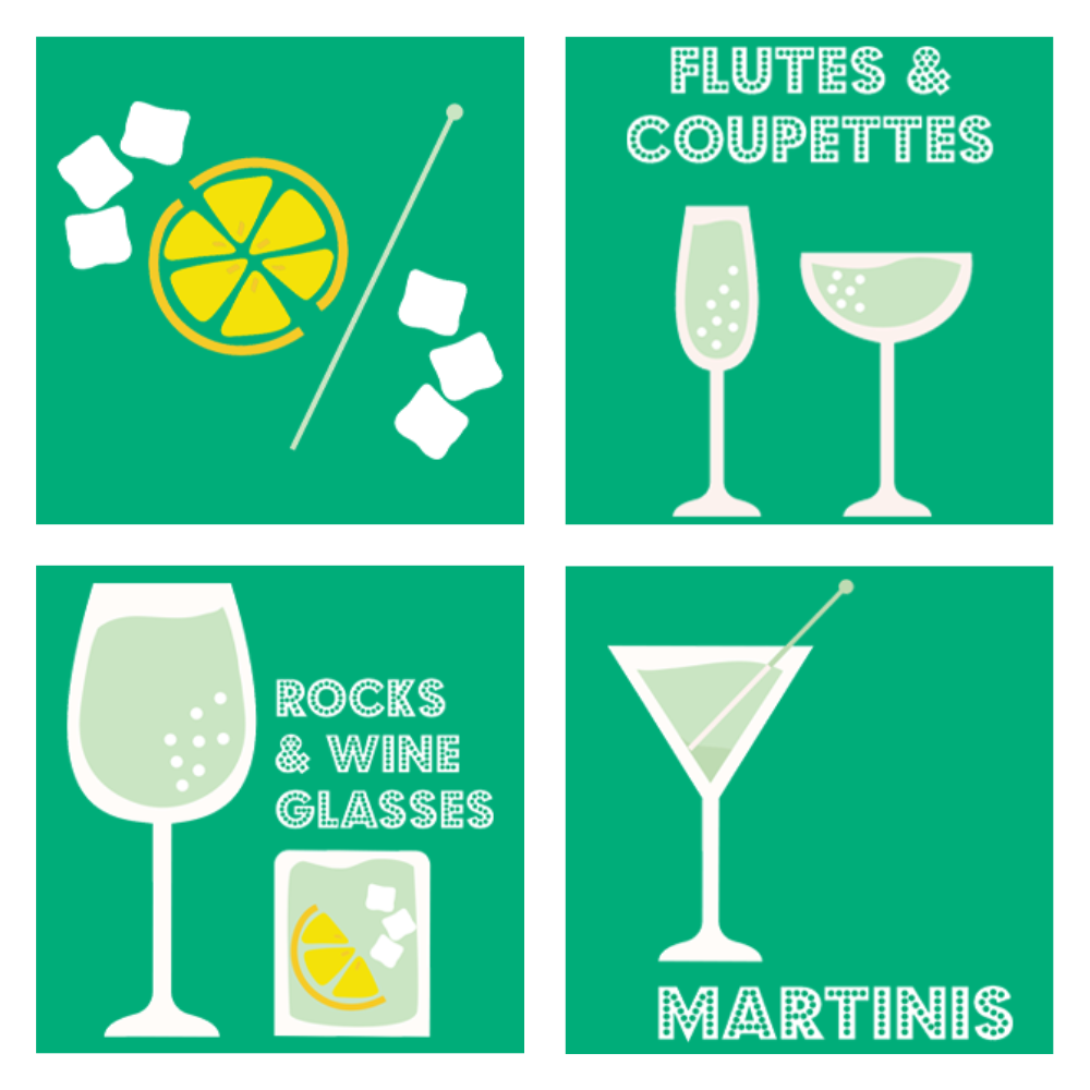 The Little Book Of Gin Cocktails Illustration Examples 1 | Merchants Homewares