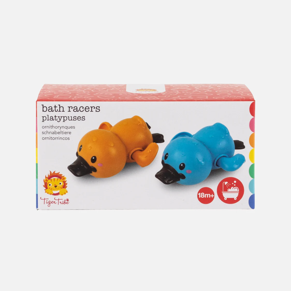 Tiger Tribe Bath Racers Platypuses Packaging | Merchants Homewares