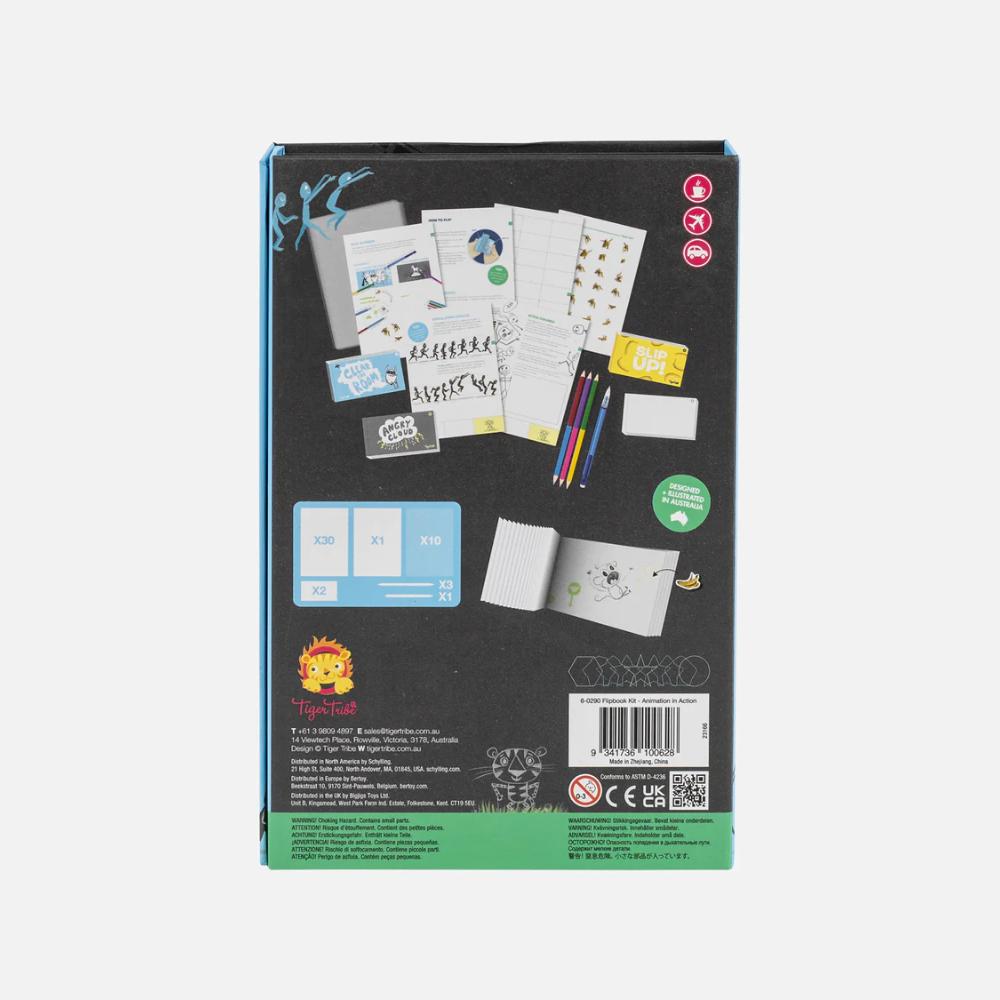 Tiger Tribe Flipbook Kit Back | Merchants Homewares
