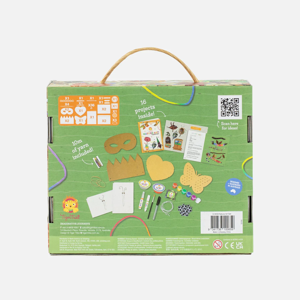 Tiger Tribe Nature Art Set Packaging Back | Merchants Homewares