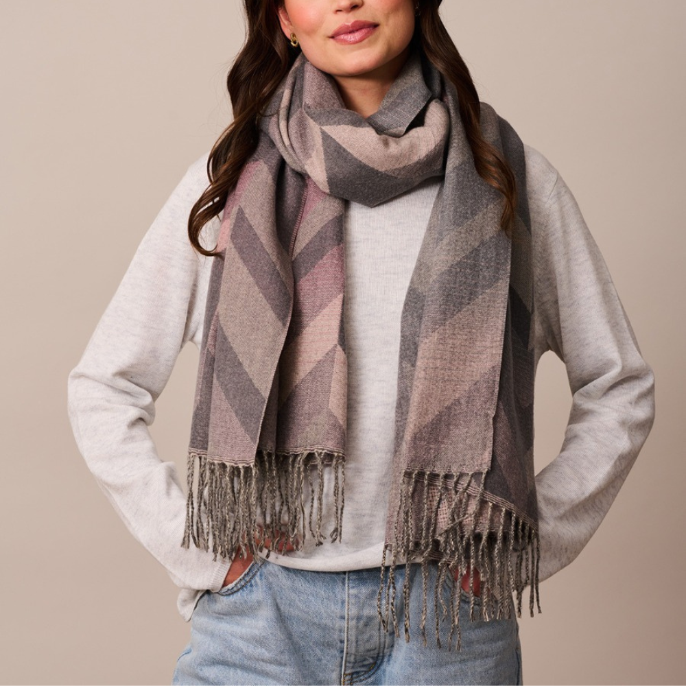 Tiger Tree Fileccia Scarf Pink | Merchants Homewares