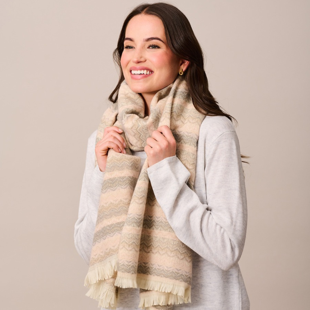 Tiger Tree Rosita Scarf Earth | Merchants Homewares
