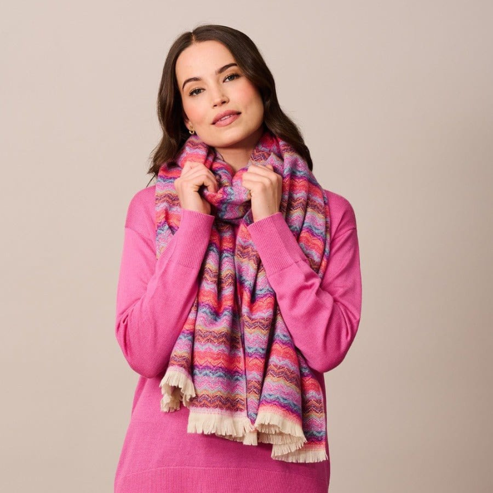 Tiger Tree Rosita Scarf Pink | Merchants Homewares