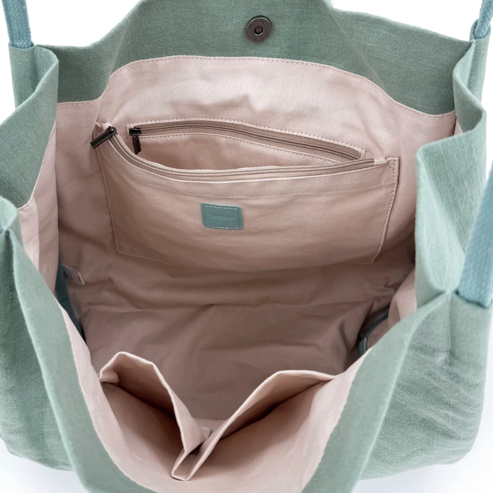 Trifine | Land and Sea Tote Bag | Mint Blue