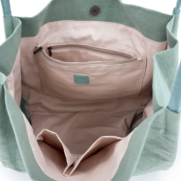 Trifine | Land and Sea Tote Bag | Mint Blue
