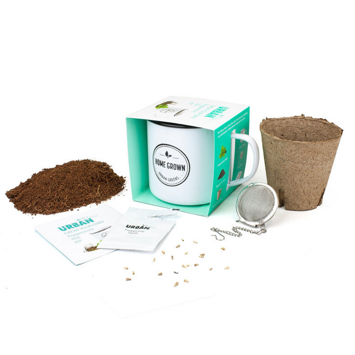 Urban Greens Co Grow Kit Grow Your Own Peppermint Tea Contents | Merchants Homewares