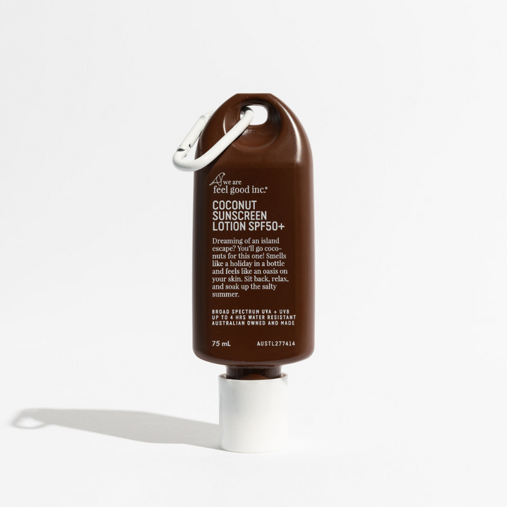 We Are Feel Good Inc Coconut Suncreen Traveller SPF 50+ | Merchants Homewares