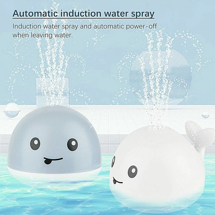 Wonder Tribe Bath Sprinkler Whale Grey Information | Merchants Homewares