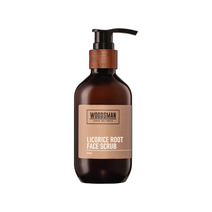 Woodsman Licorice Root Face Scrub 200ml | Merchants Homewares