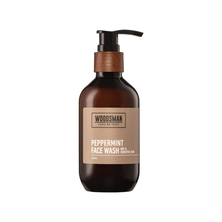 Woodsman Peppermint Face Wash 200ml | Merchants Homewares