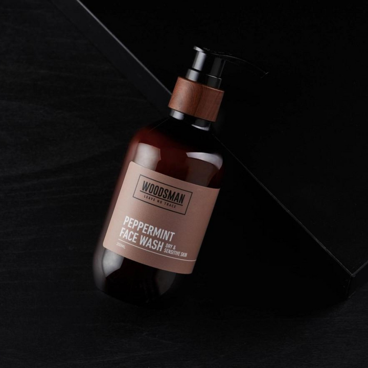 Woodsman Peppermint Face Wash 200ml | Merchants Homewares