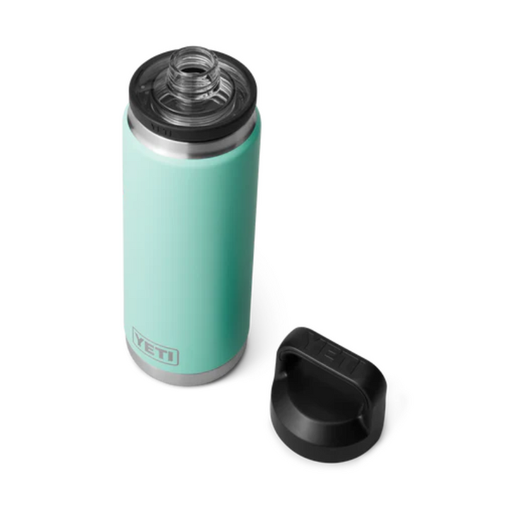 Yeti Rambler 26oz Bottle Seafoam Open | Merchants Homewares