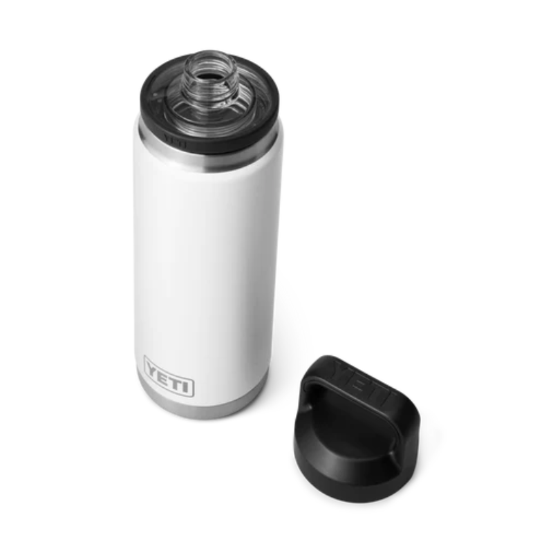 Yeti Rambler 26oz Bottle White Open | Merchants Homewares