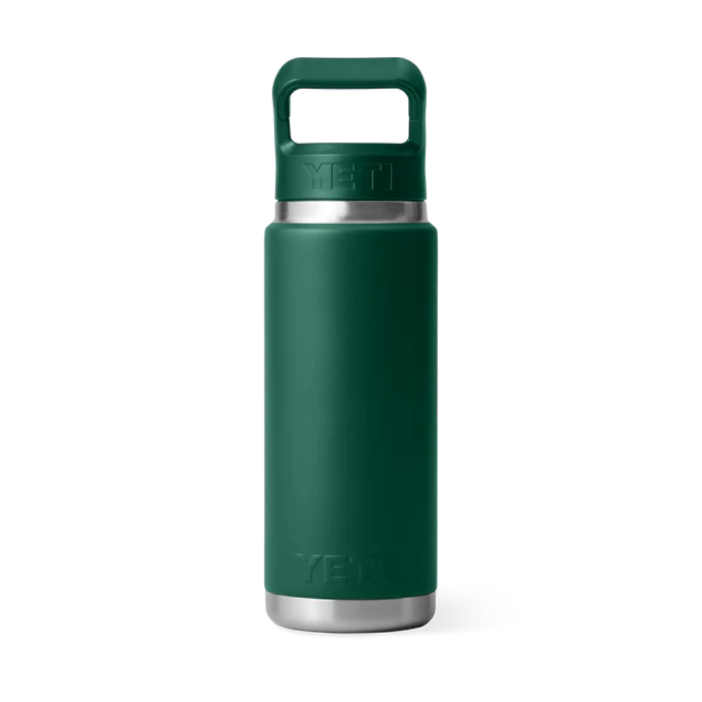 Yeti Rambler 26oz Straw Bottle Black Forest Green | Merchants Homewares