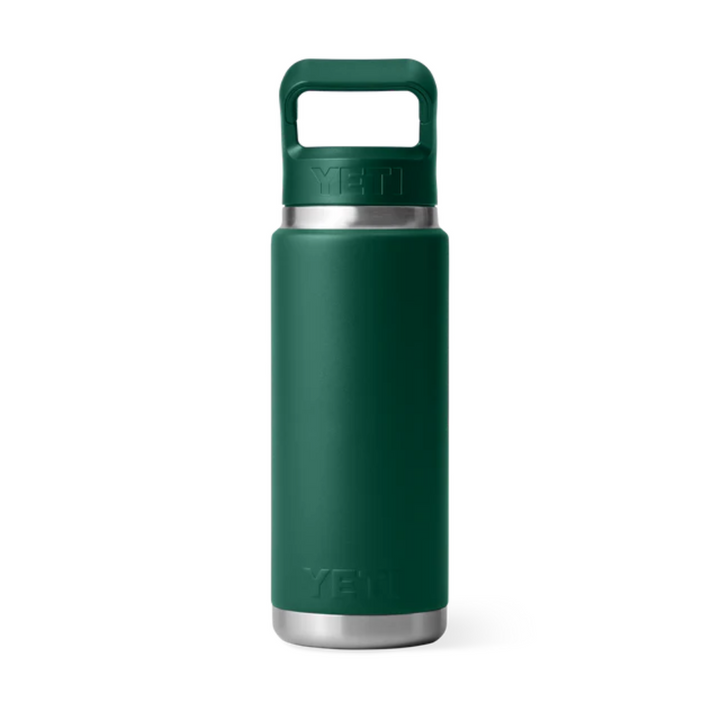 Yeti Rambler 26oz Straw Bottle Black Forest Green | Merchants Homewares