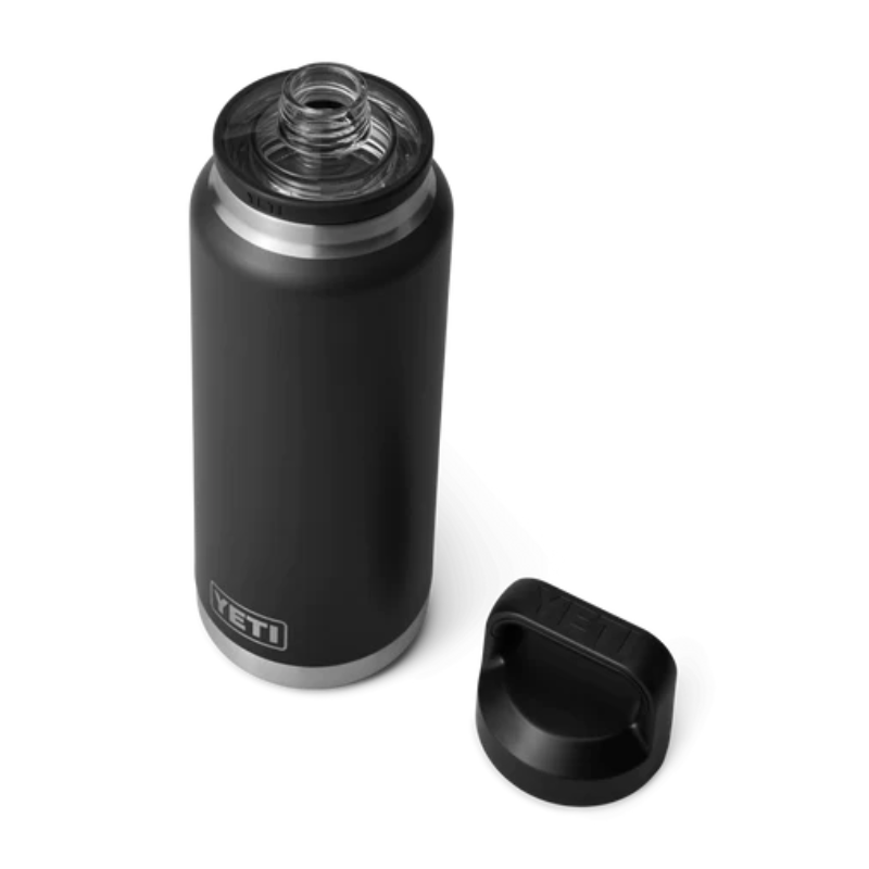 Yeti Rambler 36oz Bottle Black Open | Merchants Homewares