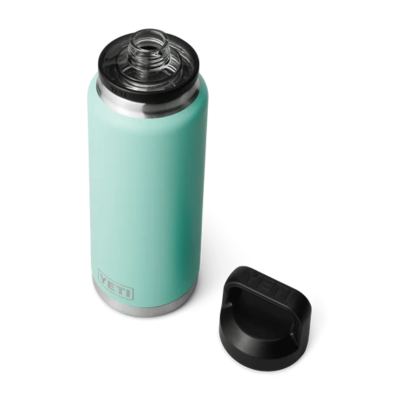 Yeti Rambler 36oz Bottle Seafoam Open | Merchants Homewares