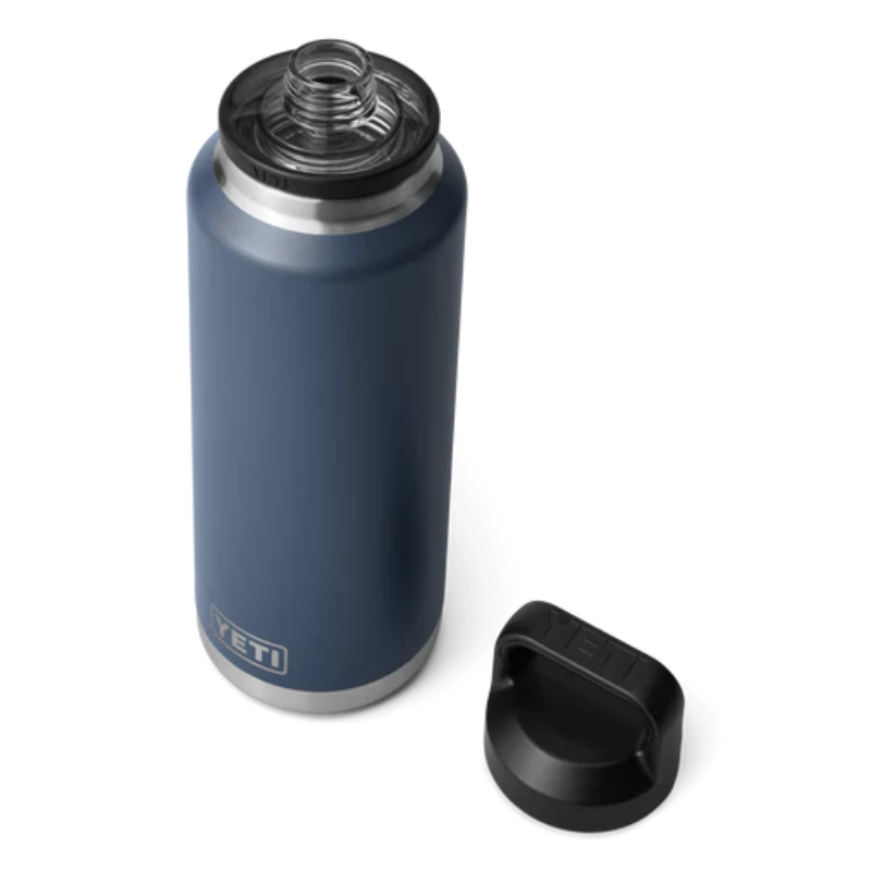 Yeti Rambler 46oz Bottle Navy Open | Merchants Homewares