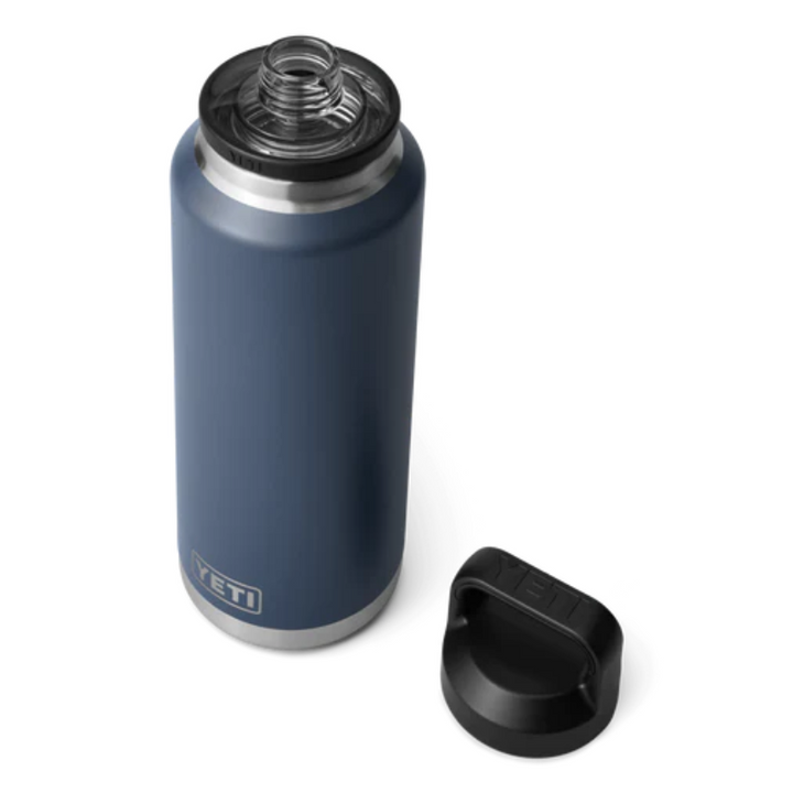 Yeti Rambler 46oz Bottle Navy Open | Merchants Homewares