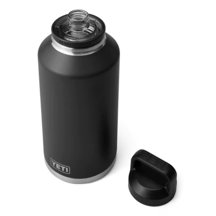 Yeti Rambler 64oz Bottle Black Open | Merchants Homewares