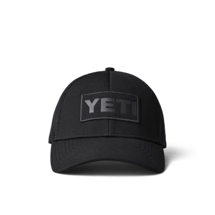 Yeti Patch On Patch Black On Black Patch Trucker Hat | Merchants Homewares